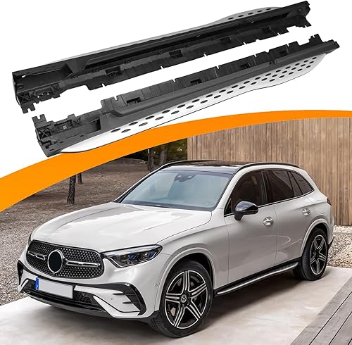 Snailfly Estribos aptos para Mercedes Benz GLC 300 y 2024 GLC Coupé 2023 2024, capacidad de carga de 600 libras, sin taladrar