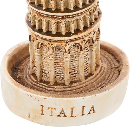 Miniatura 9 de Mini torre inclinada de Pisa modelo estatua de resina para pecera, acuario, mesa de arena, casa de muñecas, decoración de macetas para suculentas