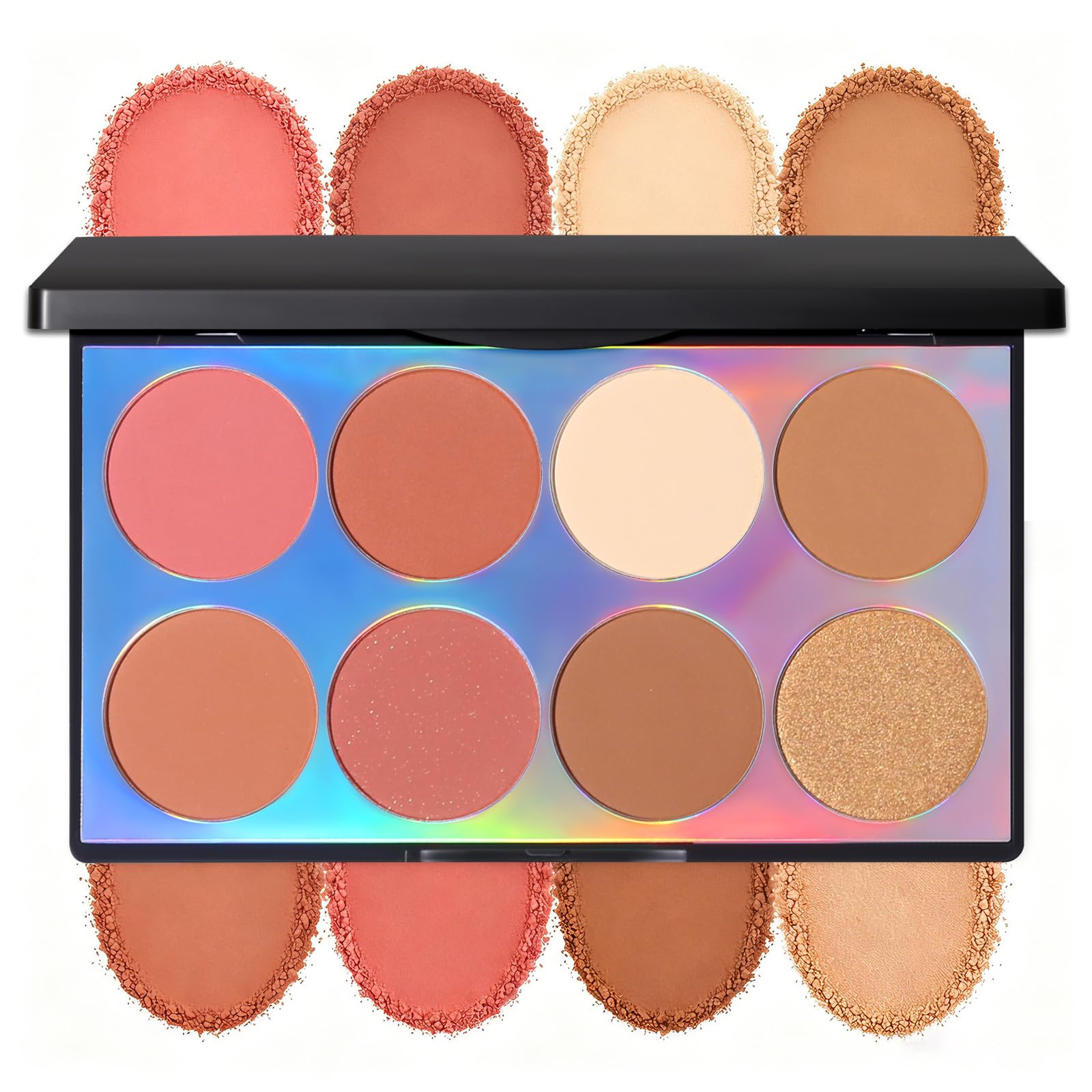 Full Face Makeup Palette with 4 Blush, 2 Contour and 2 Highlighter Shades