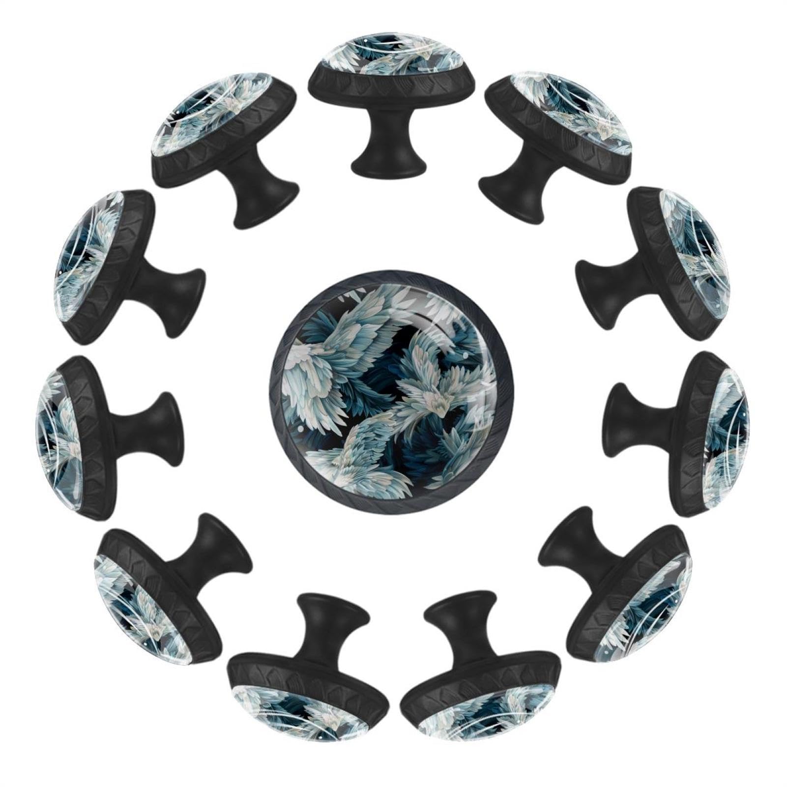 Boutons de tiroir en verre de cristal bleu pour réinventer votre cuisine