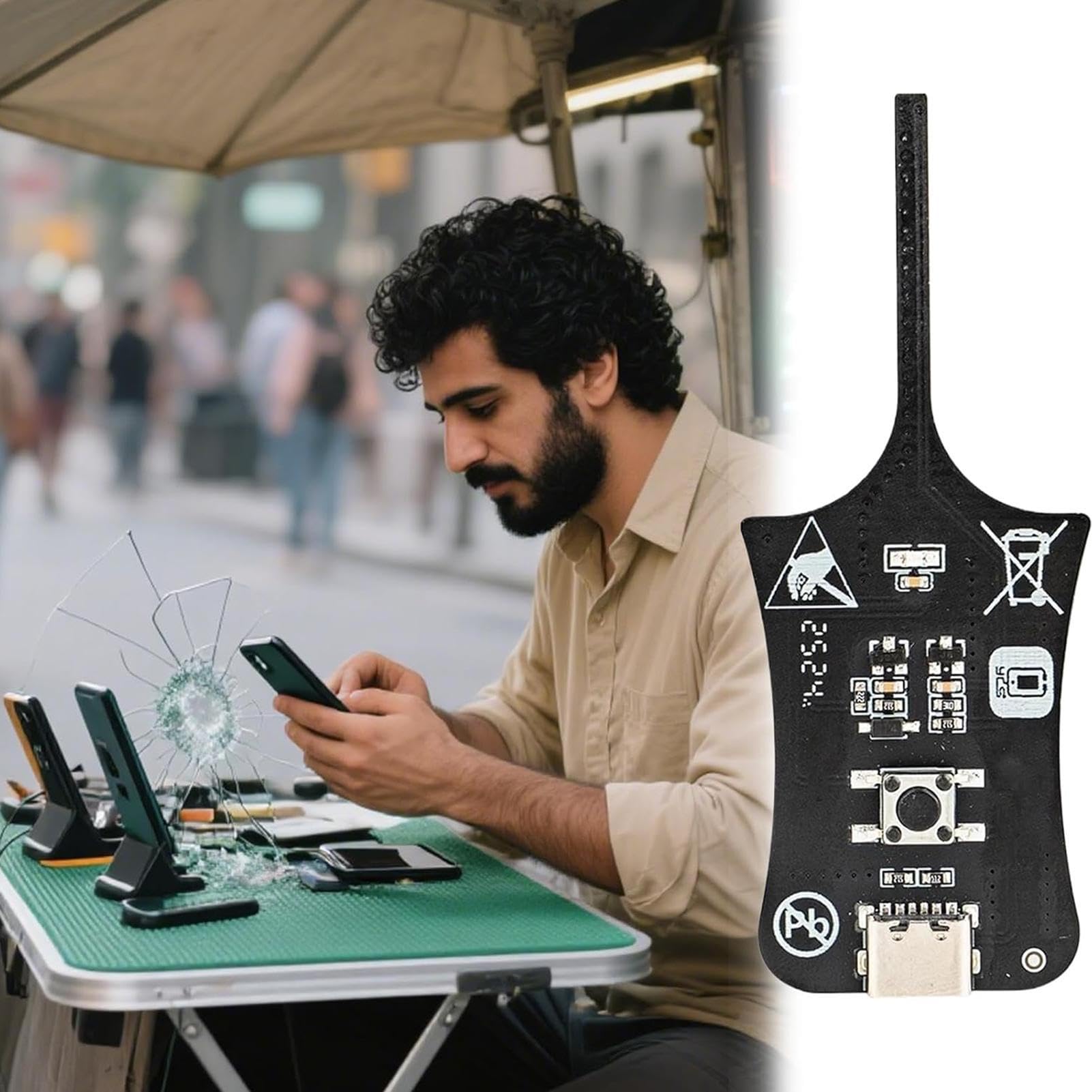 Probador De Componentes Electrónicos - Detector Placa Circuito para Placa Base,Probador De Inductancia Para Placas De Circuito | Para Taller Doméstico, Portátil, Electrodoméstico, Teléfono,