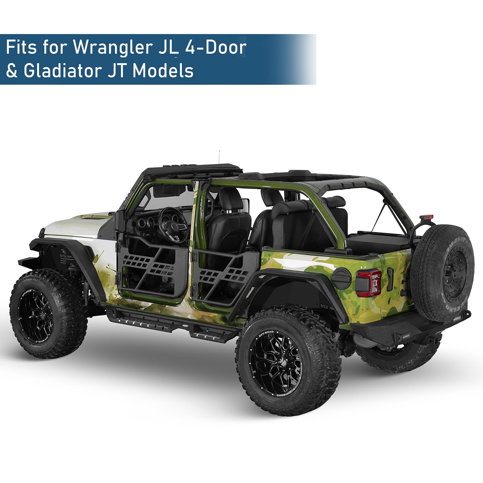 Amazon | V8 GOD スチールチューブハーフドア ジープ 2020