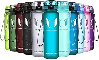 Super Sparrow Trinkflasche - Tritan Wasserflasche - 350ml, 500ml, 750ml, 1000ml - BPA-frei - Ideale Sportflasche -...