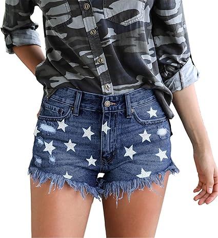 Amazon Co Jp ショートパンツ デニム レディースリッピングデニムショーツホットパンツフリンジジーンズショーツ 美脚 ショートパンツ 色 Dark Blue Size L ファッション