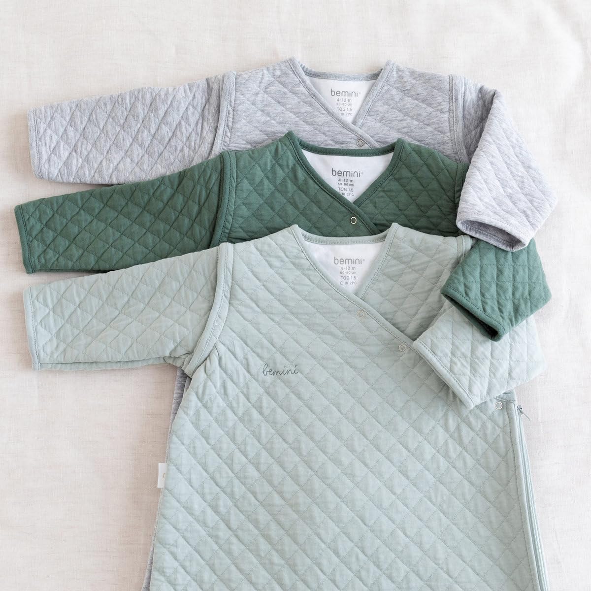 BEMINI Sacco nanna Pady quilted jersey tog 1,5 Lunar