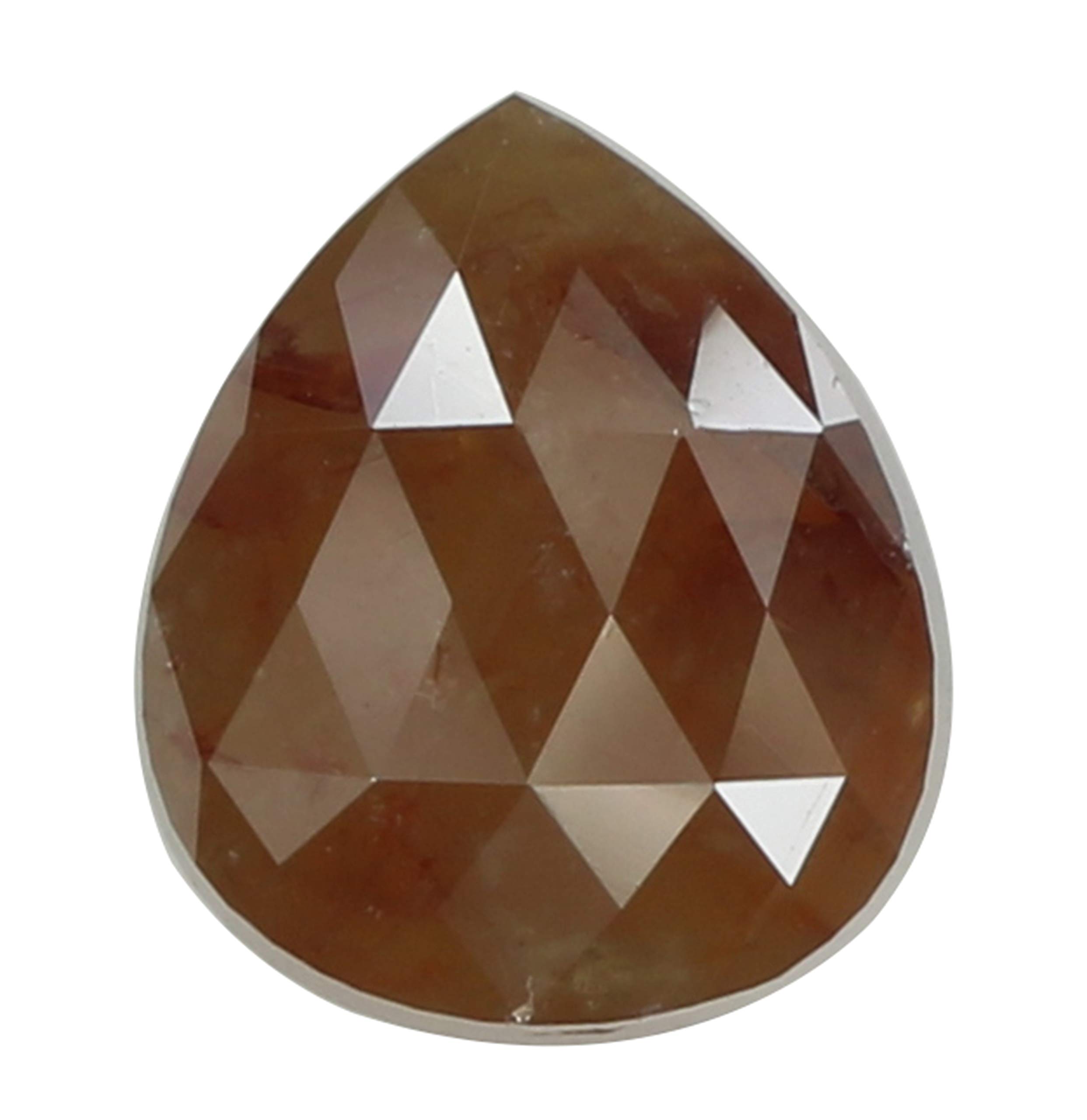1.41 Ct Natural Loose Diamond Pear Brown Color I3 Clarity 7.50 MM KR1912