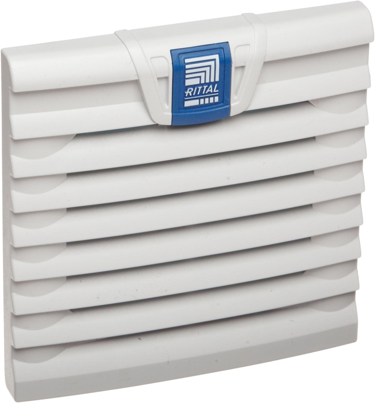 Rittal 3237200 Light Grey ABS TopTherm Fan Outlet Filter, 5-53/64" Width x 5-21/32" Height x 5/8" Depth