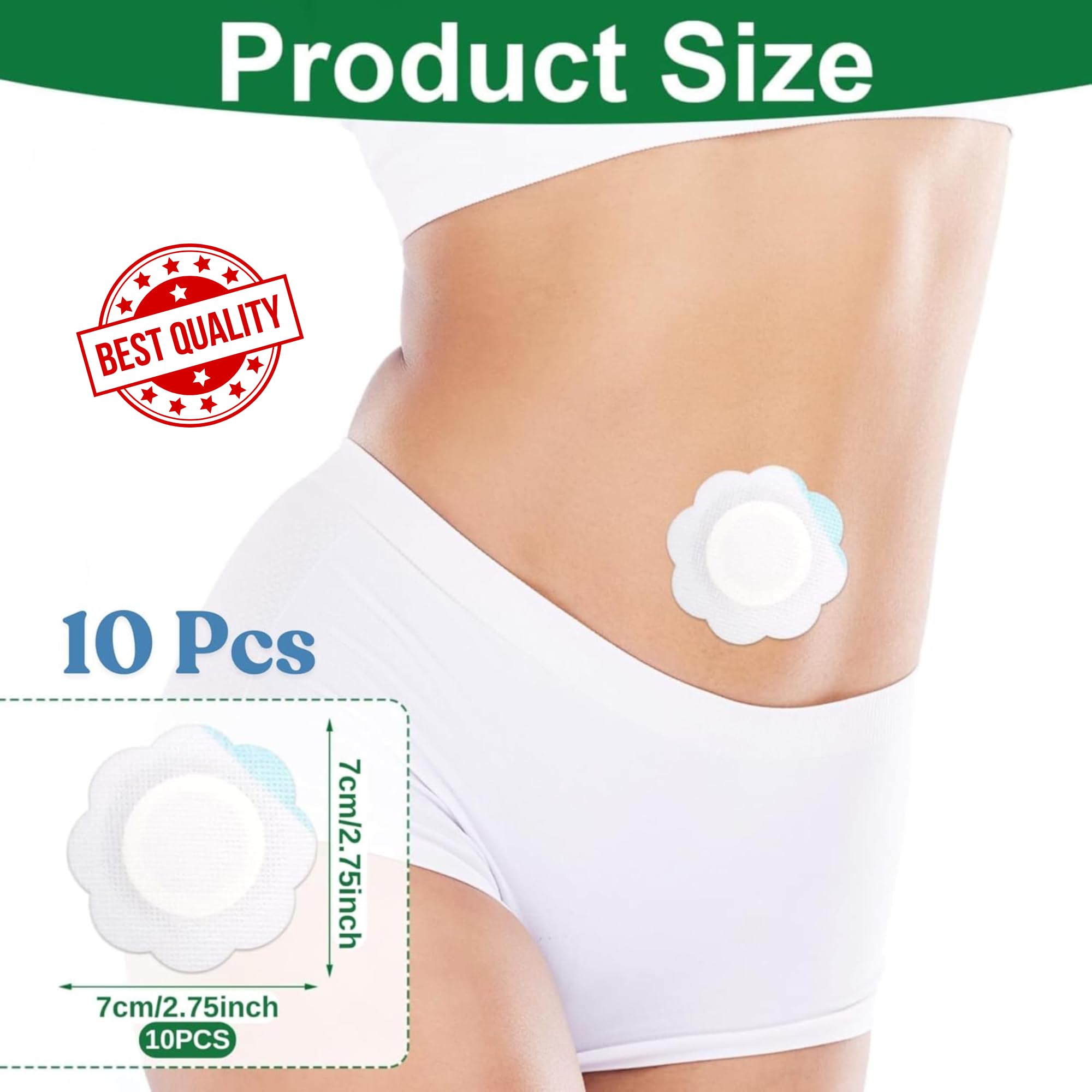 Castor oil patches for Belly Button pack wrap tummy for all kinds of skin type mainly for women