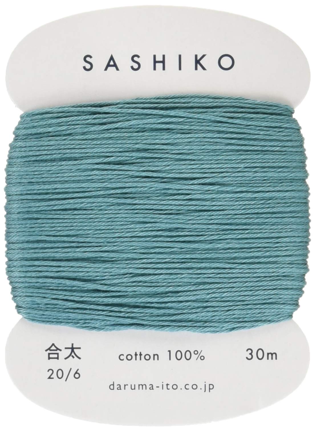 Sashiko Thread Medium Weight 30m Col. 205 -Teal- Japanese Embroidery & Quilting by Yokota