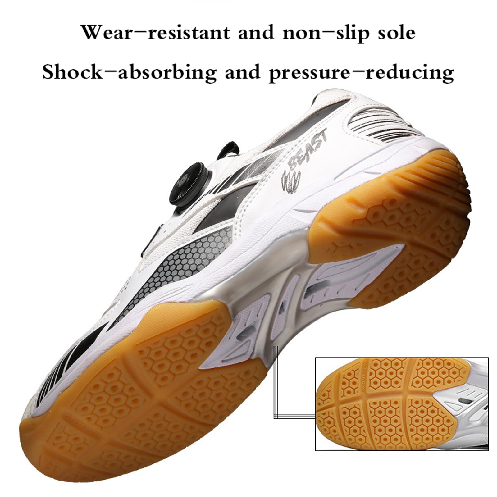 Zapatos de Tenis de Mesa,Zapatos de bádminton,Antideslizante Zapatos de Tenis de Mesa,Zapatillas Ligeras de bádminton,Transpirable,Suaves,Antideslizante,mojadura,para Interior,Exterior