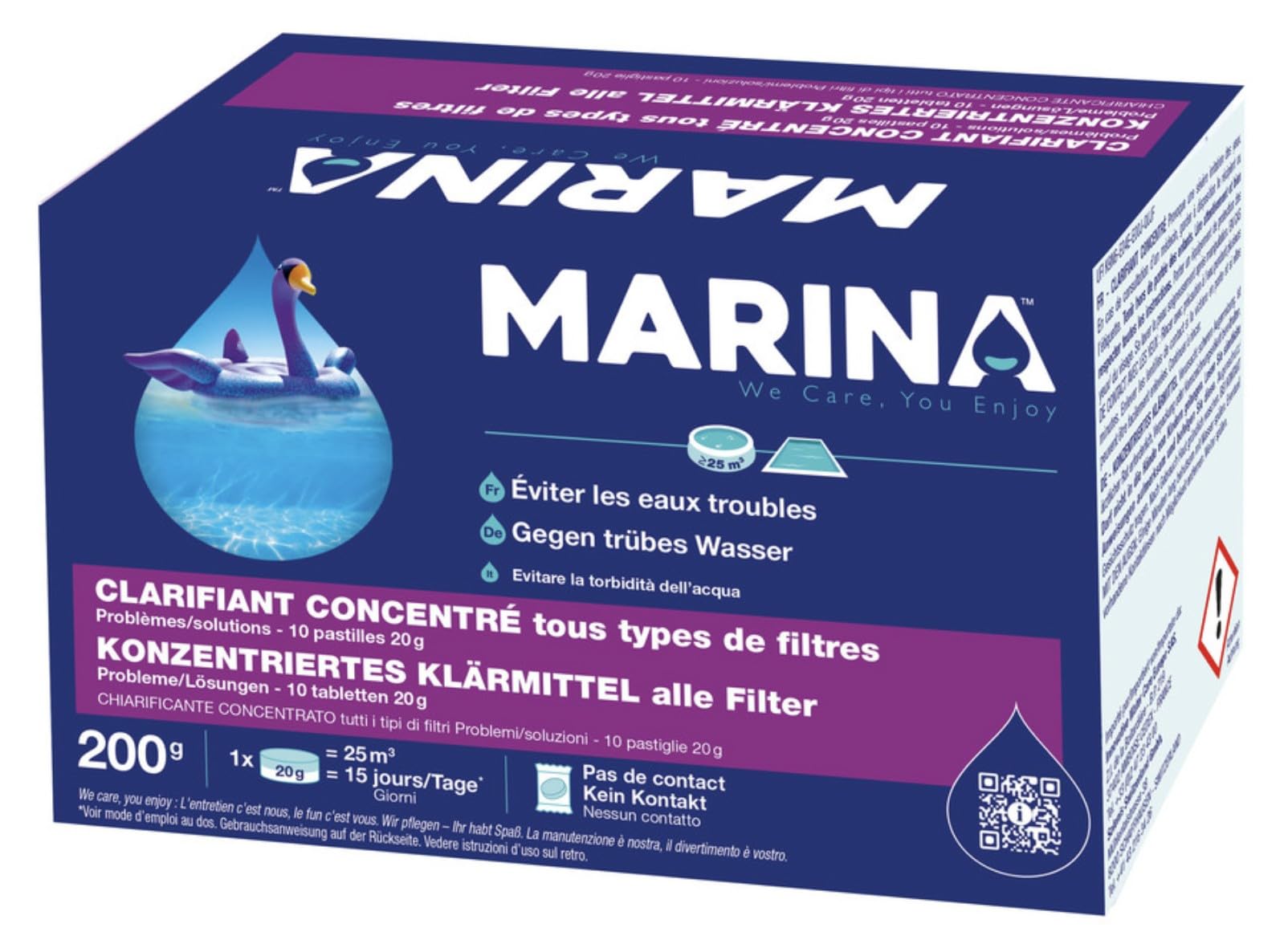Marina - Chiarificante concentrato Floculante Universale Pastiglie 200g