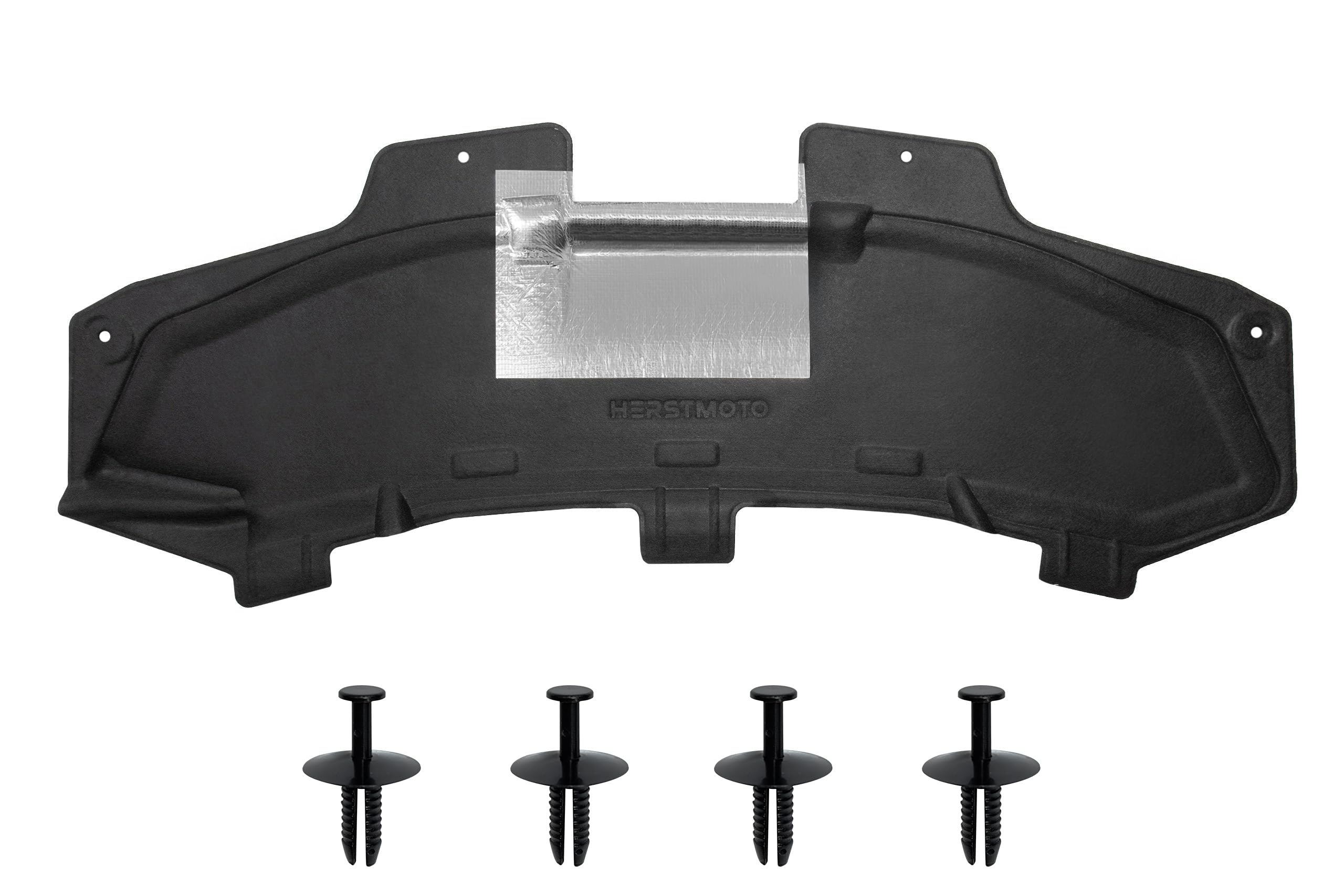 GEPCO Dämmmatte Motorhaube Motorhaubendämmung Motorraumdämmung mit Clips kompatibel mit PEUGEOT 207 2006–2012 9681498480