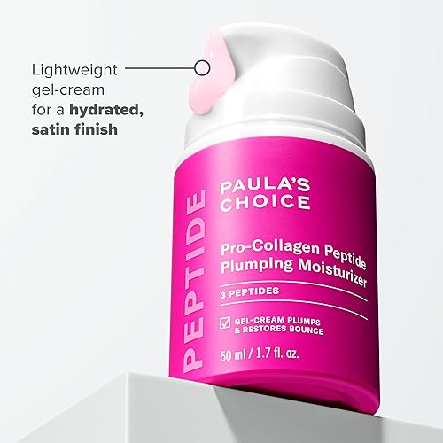 Miniatura 8 de Paula's Choice Pro-Collagen Peptide Plumping Face Moisturizer, crema facial de gel diario para hidratación profunda y ligera, arrugas y pérdida de