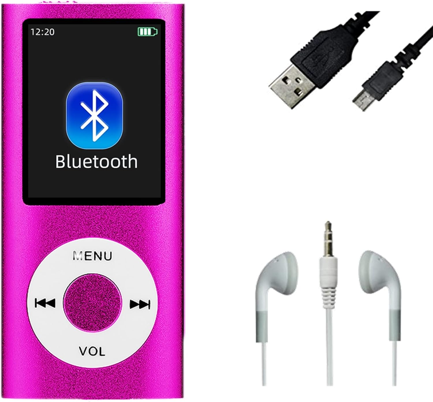 MP3 Player, 64GB MP3 Music Player with Bluetooth, 1.8 Inch Portable