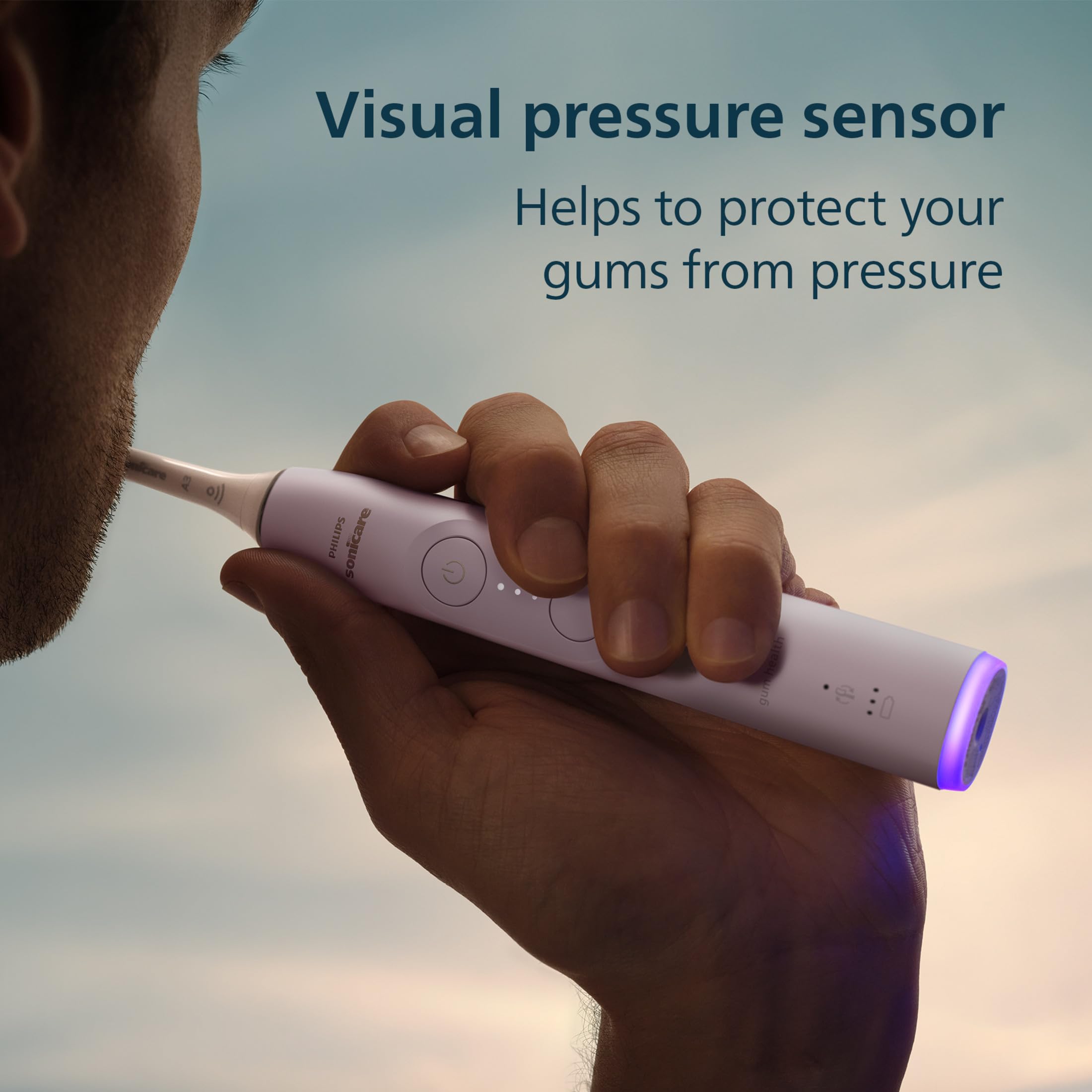 Philips Sonicare Spazzolino elettrico serie 7300 - Tecnologia Sonicare di nuova generazione, sensore di pressione, 12 impostazioni di spazzolatura, SmarTimer, autonomia di 21 giorni, custodia da
