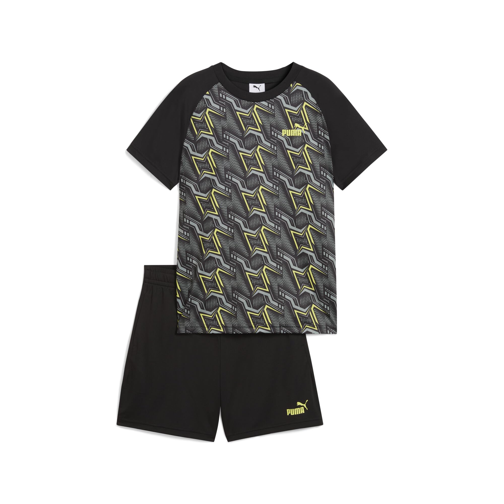 PUMA Tad Ess Poly Aop Tee And Shorts Set B Trajes de punto Niños (Pack de 1)