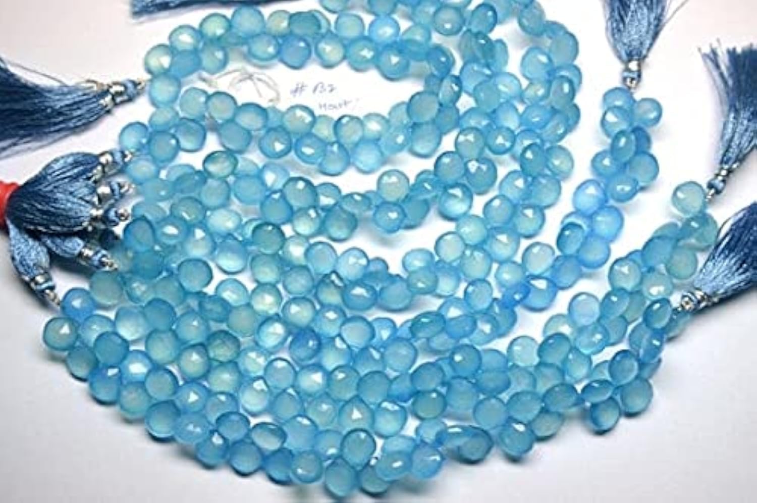Perles calcédoine naturelle 10-12mm pour remplacer vos composants synthétiques