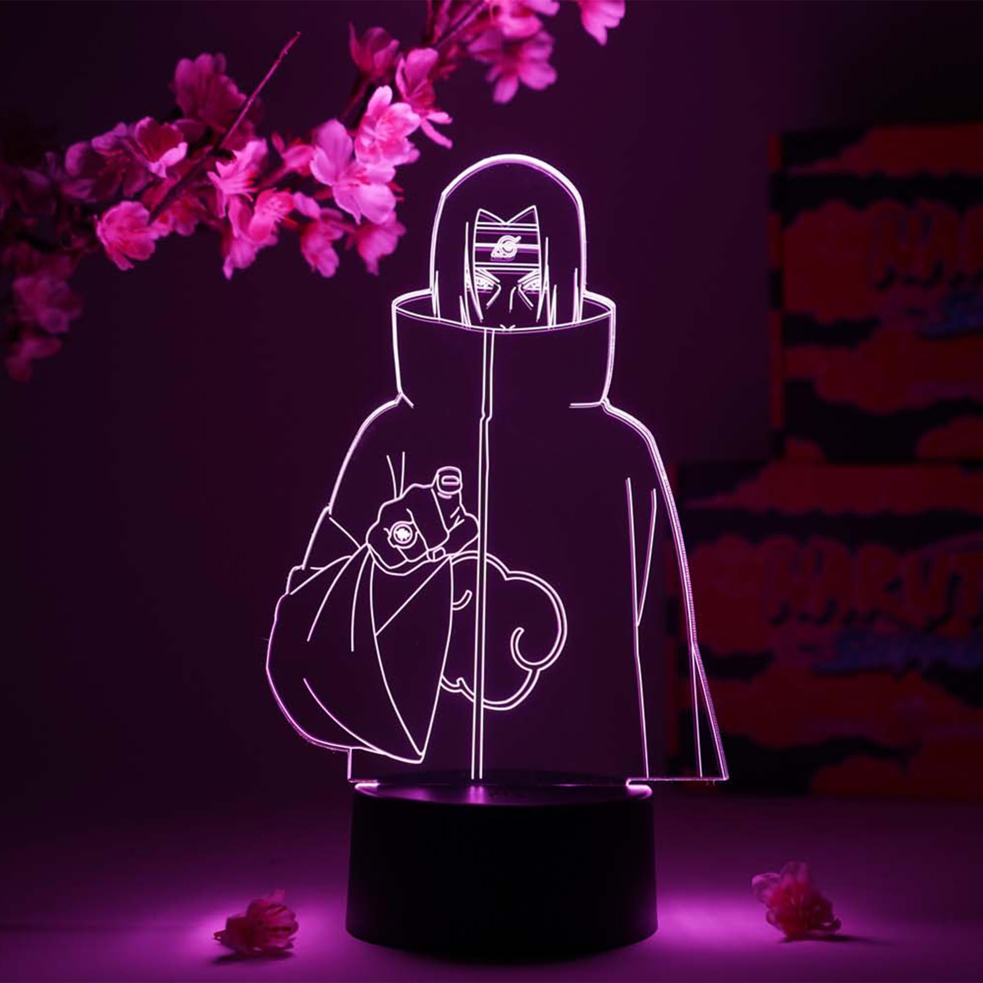 Otaku Lamps Itachi Genjutsu Naruto – Anime Night Light, 16 Color