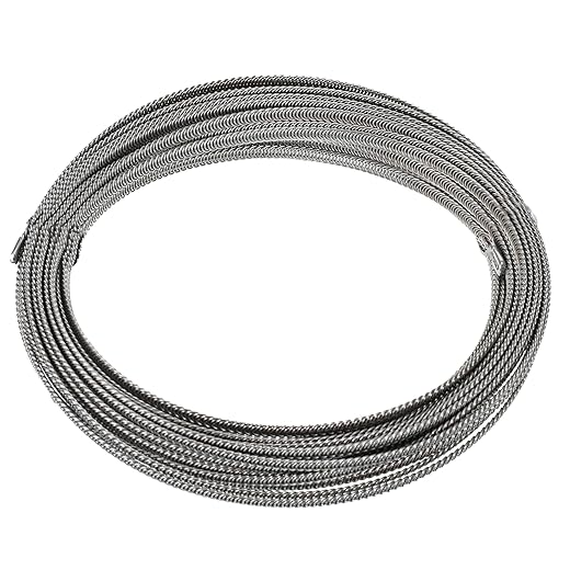1/4 inch Spiral Steel Boning for Sewing Corset Making Stainless Steel Spiral Bonings 16.4 Yards Corset Boning for Sewing Flat Bones for Corsets, 50 Feet