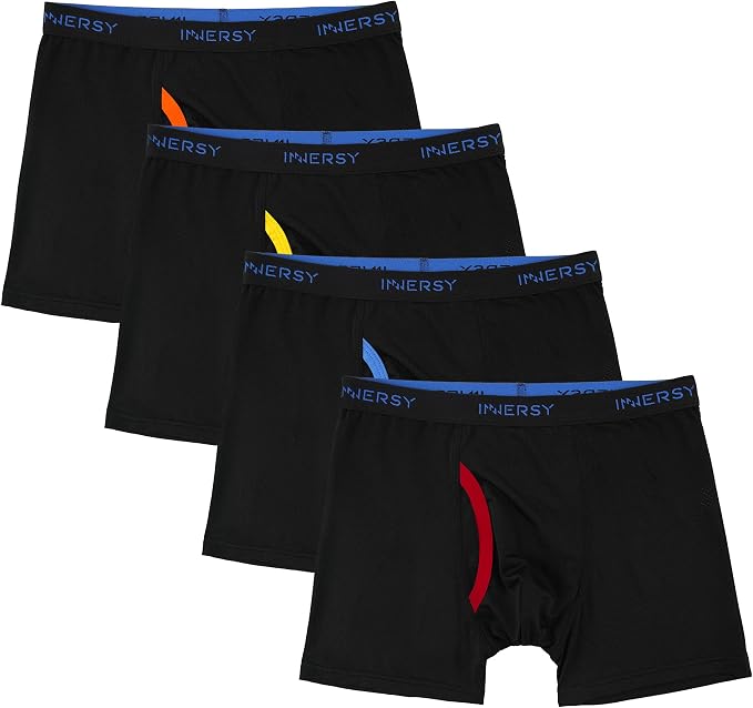 INNERSY Boys' Mesh Underwear Comfort Breathable Boxer Briefs Fly Front ...
