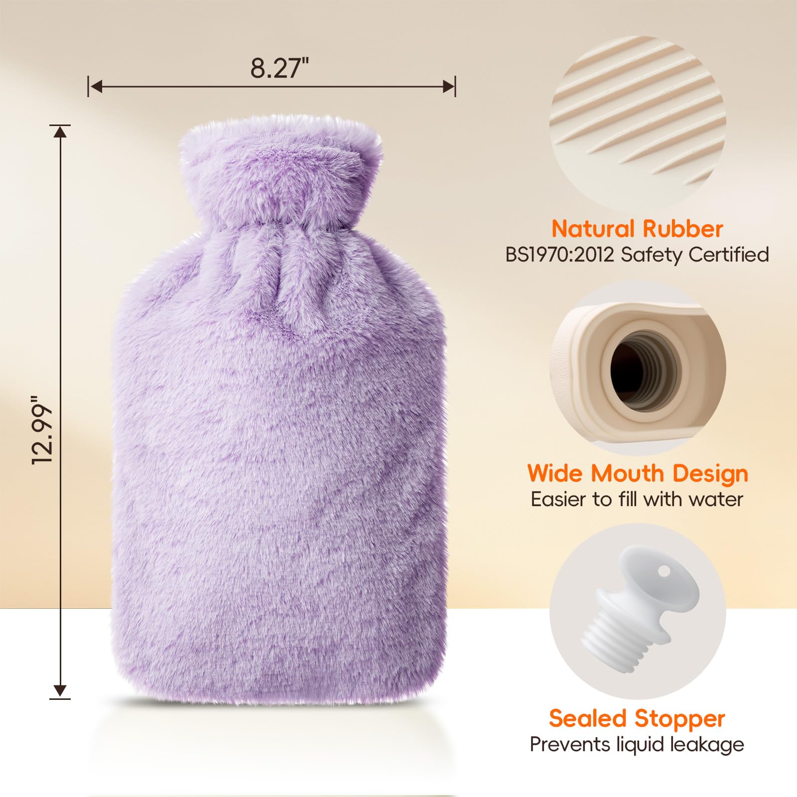 Dawdix Hot & Cold Water Bottle - Pain Relief & Comfort -5
