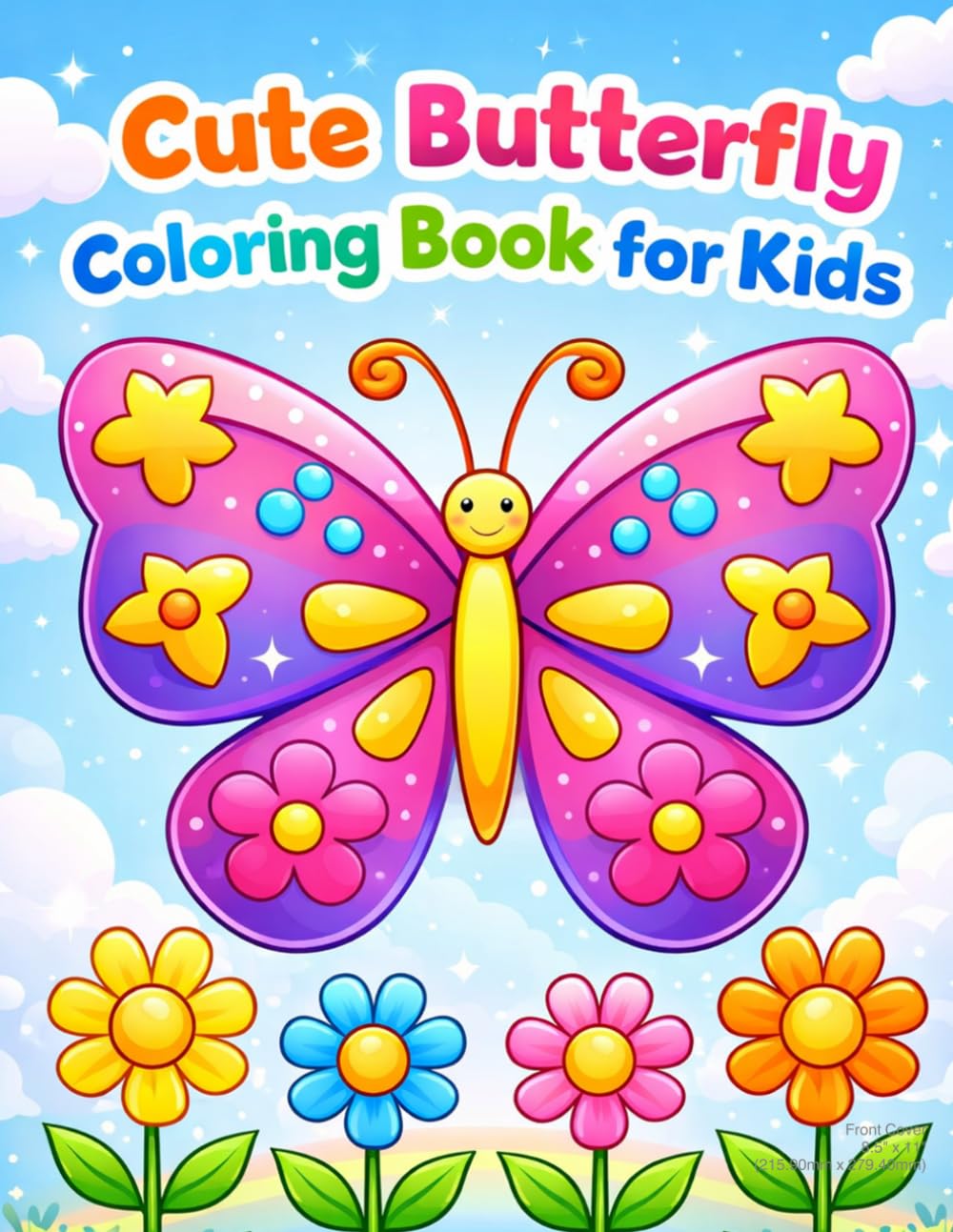 Cute Butterfly Coloring Book for kids: Simple & Bold Designs for Toddlers and Preschoolers