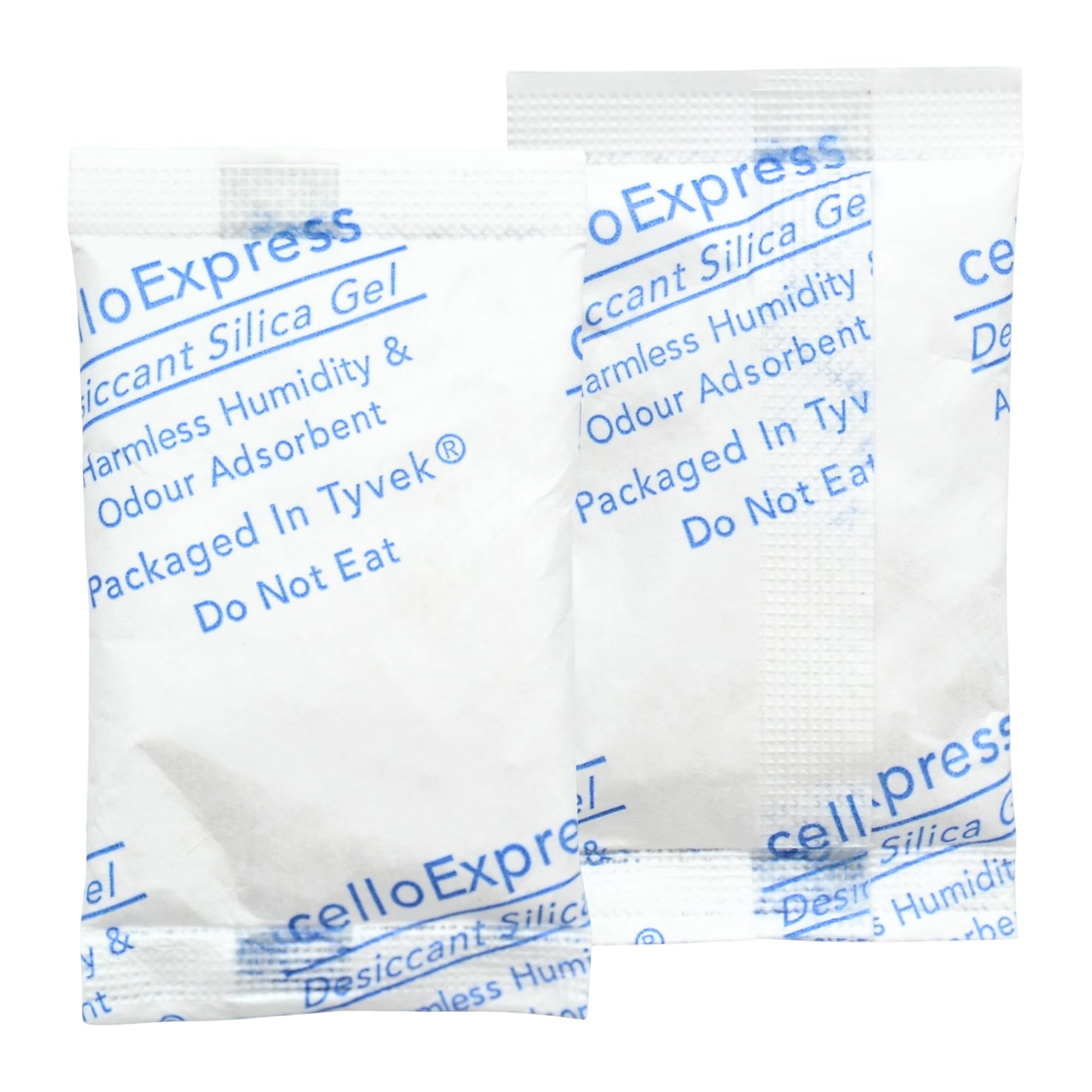 celloexpress 5g Silica Gel Pouches - Pack of 10 - Total Gel Weight 50g - Silica Gel in Tyvek Fabric Sachets (5g, 10)
