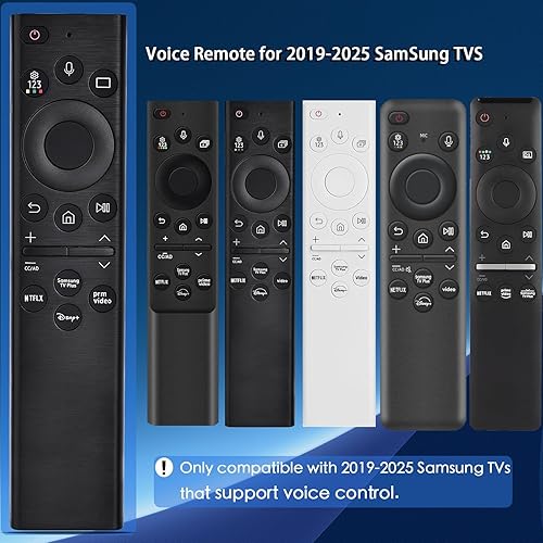 Miniatura 3 de para Samsung Smart TV Voice Remote, para todos los televisores Samsung 2019 a 2025, control de reemplazo para televisores marco/cristal UHD/QLED/NEO
