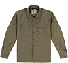 TRUEWERK Mens Long Sleeve Cloud Work Shirt - Button Down, Lightweight, Fast-Drying, Breathable, and SPF Shirts, Olive, 3X-Large