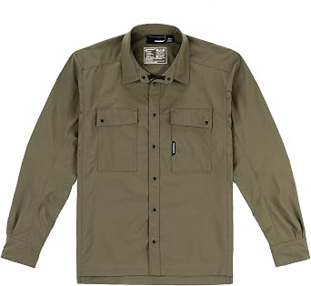TRUEWERK Mens Long Sleeve Cloud Work Shirt - Button Down, Lightweight, Fast-Drying, Breathable, and SPF Shirts