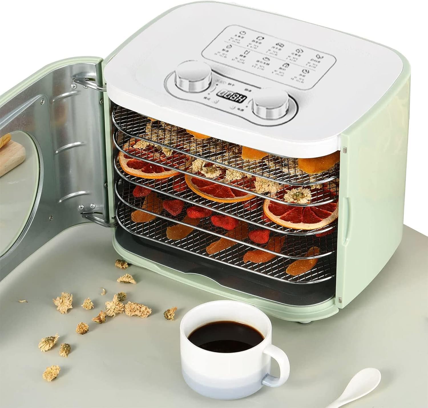 Food Dehydrator 5 Stainless Steel Trays, Food Dryer Machine