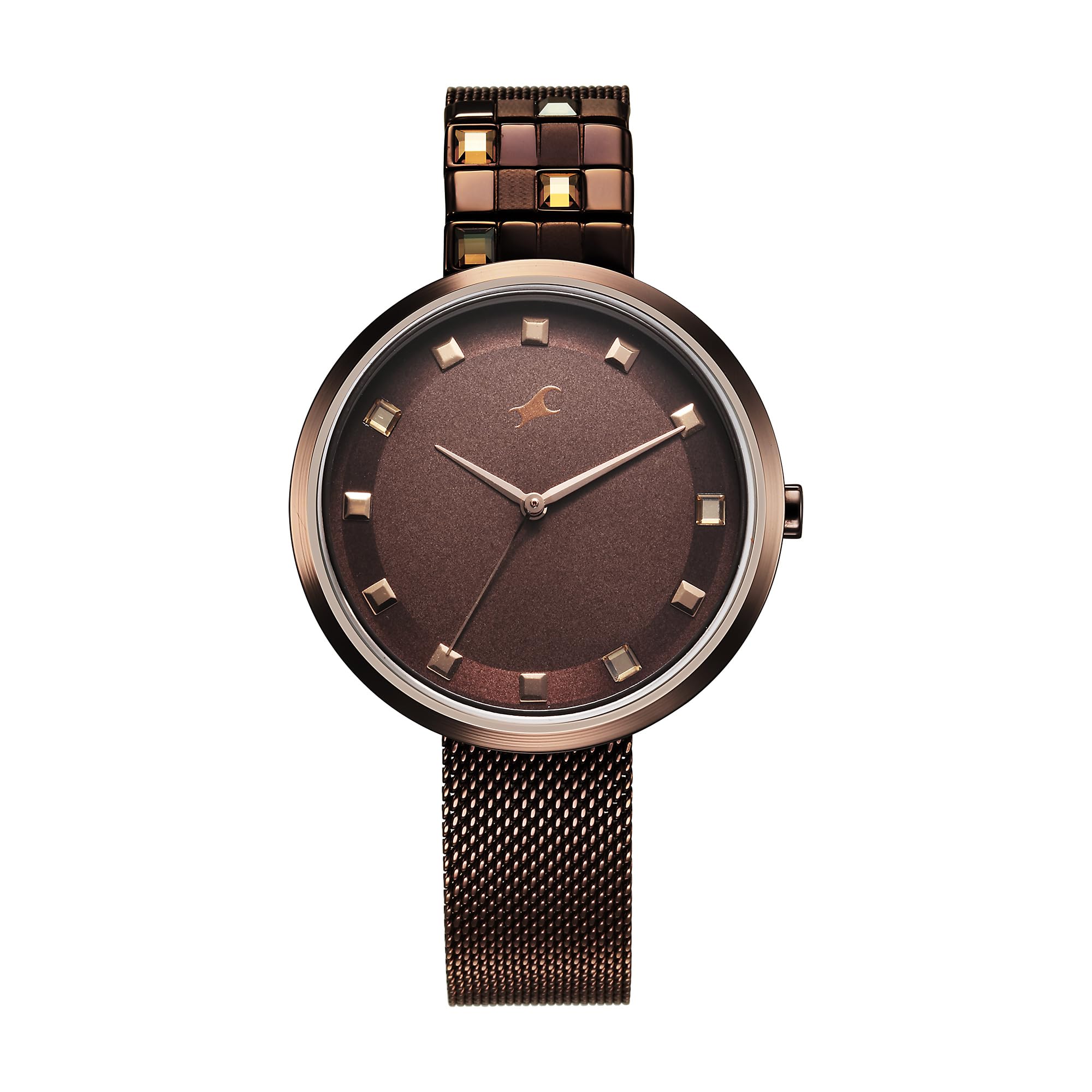 Fastrack Stainless Steel Analog Brown Dial Womens Watch-6300Qm01, Dial_ Brwon (B0D21YXJ86) Amazon Price History, Amazon Price Tracker