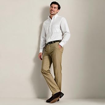 YUCENFU Men's Slim Dress Pants, Expandable Big Tall Formal Business Office