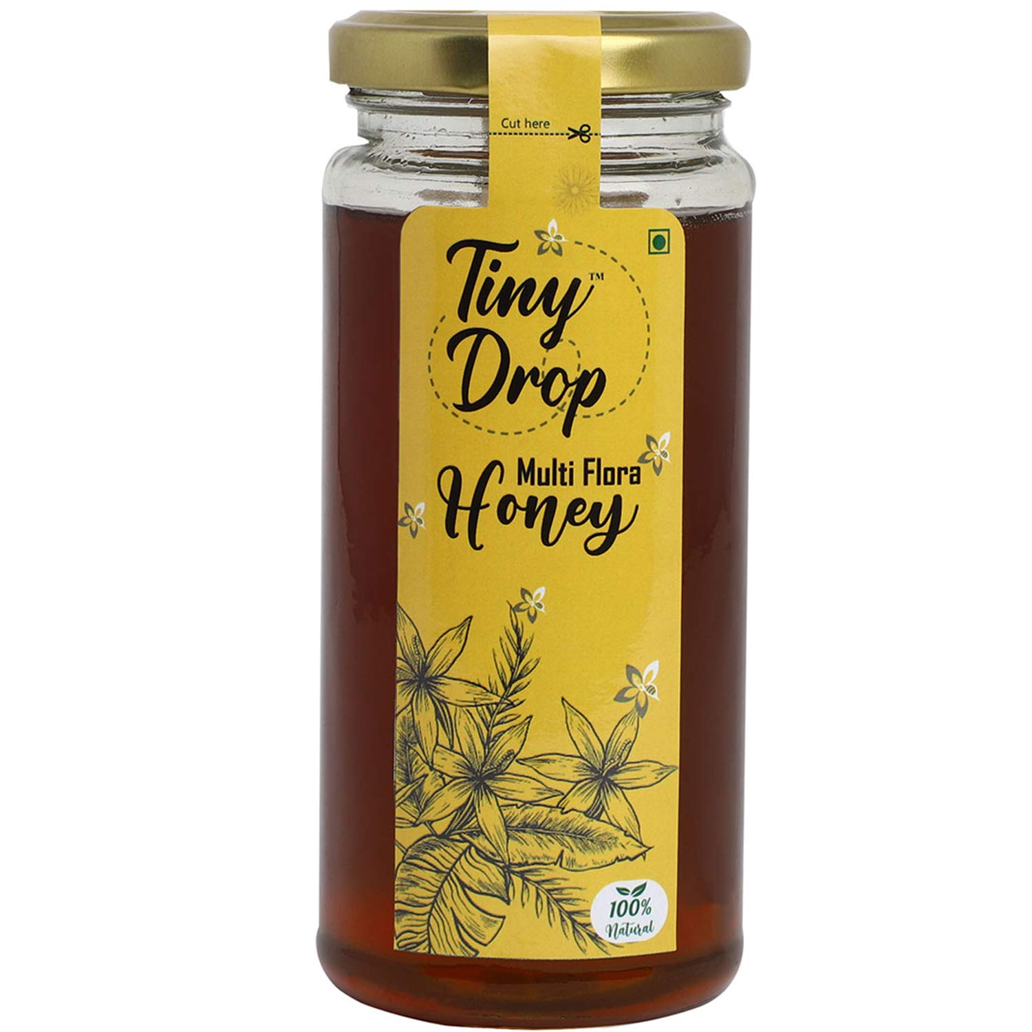 Tiny Drop Multiflora Honey 300 Grams|Natural Origin | Pure, Unpasteurized, Filtered | Unadulterated |Equivalent to The Quality of raw Honey| Rich in Natural pollens (B07V8RTBPL) Amazon Price History, Amazon Price Tracker