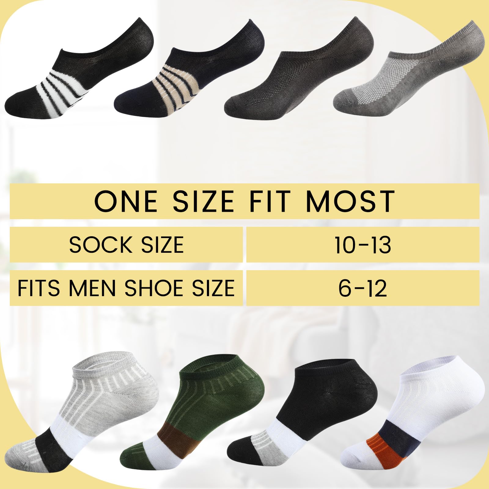 Mepase 100 pares de calcetines de tobillo de corte bajo a granel para hombres sin hogar, unisex, transpirables, invisibles, cómodos, absorbentes del sudor, calcetines atléticos, paquete a granel para