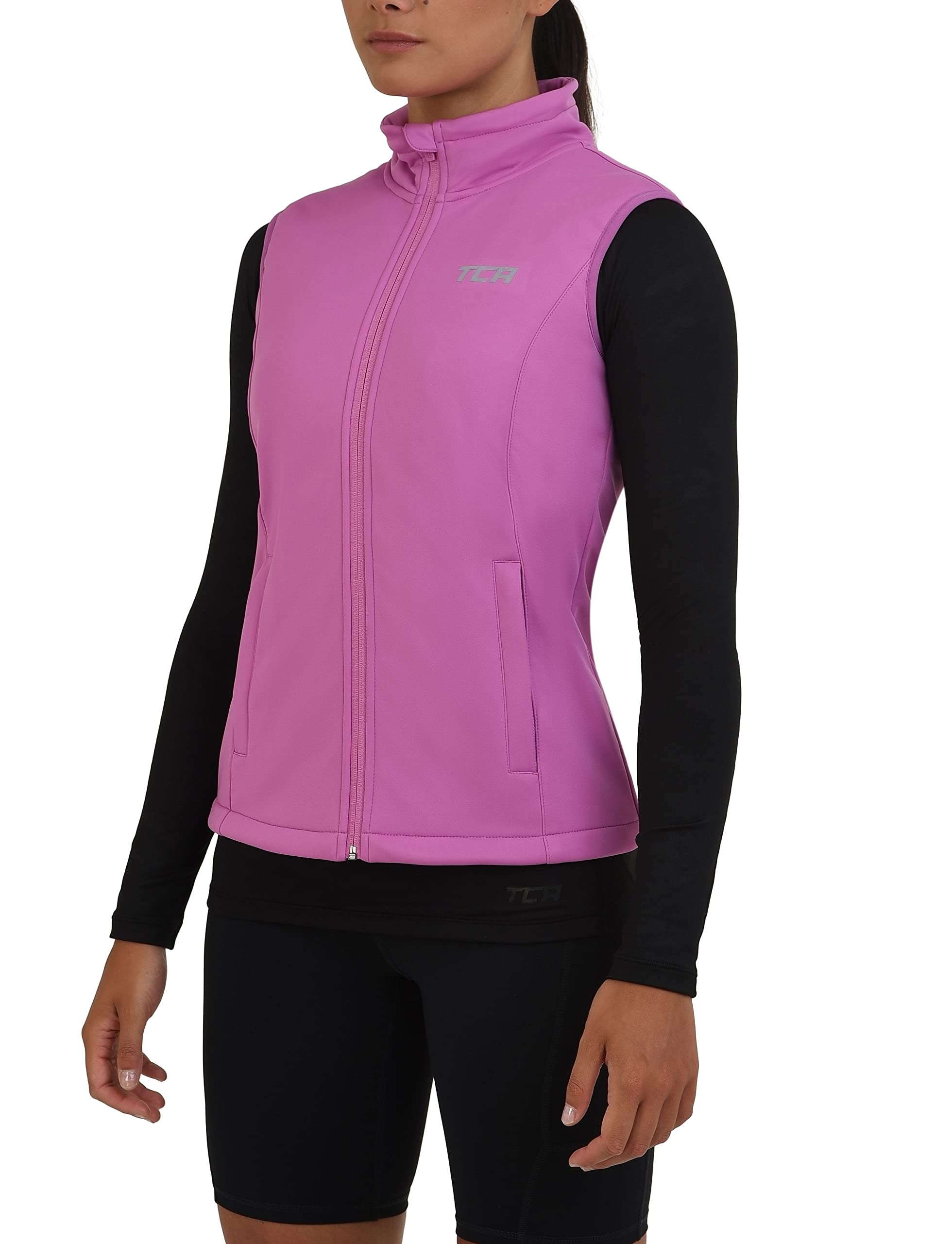 TCA Coupe-Vent de Course et Vélo Très Léger pour Femme avec Poches Zippées