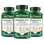 Purity Products Ultimate H.A. Formula - Clinically Studied BioCell Collagen - Dynamic Hyaluronic Acid Support for The Joints and Skin - 90 Count per Bottle (3 Bottles) - from