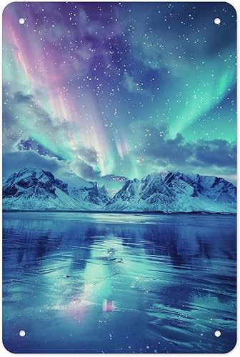 Miniatura 9 de Coastal Tulips with Ocean Waves Metal Tin Sign Wall Decor Retro Sign for Home Living Room Bedroom Coffee Wall Decor Halloween Christmas Gifts