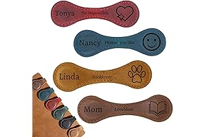 Personalized Magnetic Leather Bookmark for Readers