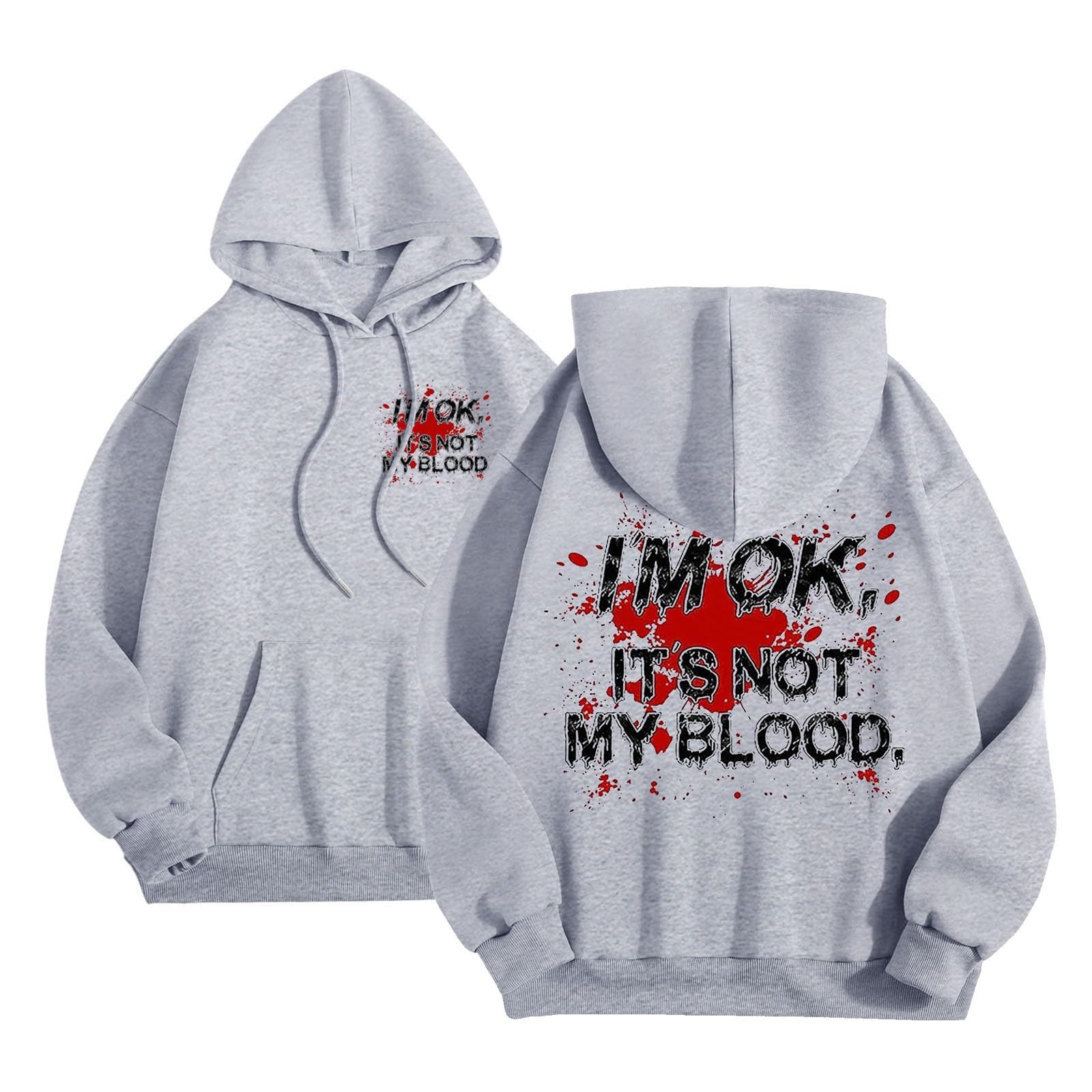 HOOUDO Sale Angebote Sweatshirts für Teenager-Mädchen Puff Hoodies Buchstabendruck Lässiger grafischer Kordelzug Pullover Halloween-Kostüm Schwarzen Pulli Für Damen Shirt D Sale Angebote Bestellung
