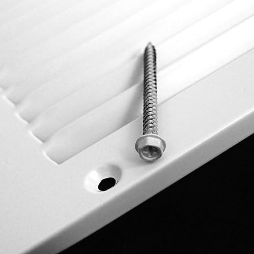 Miniatura 3 de Rejillas de acero de ventilación de retorno, de 12 pulgadas de ancho x 24 pulgadas de alto, pared lateral y techo, cubierta de conducto de HVAC,