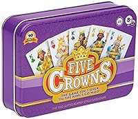 PlayMonster Five Crowns Collectible Tin Card Game - Rummy-Style with 5 Suits, Rotating Wilds for 1-7 Players Ages 8+ Family Fun