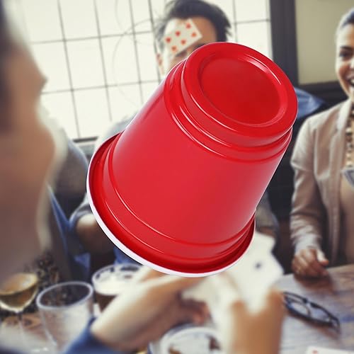 Miniatura 5 de Zcaukya Mini vasos desechables de 120 quilates, 2 onzas, pequeños vasos de plástico rojo para fiestas, juegos y eventos