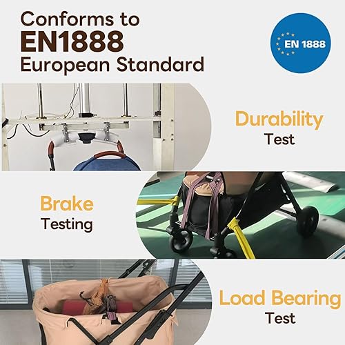 Miniatura 3 de PETTENA Foldable Pet Stroller,4 Wheels Pet Strolling Cart for Small Dogs Cats up to 44 Lbs, Pet Travel Carrier Strolling Cart with Storage Basket,