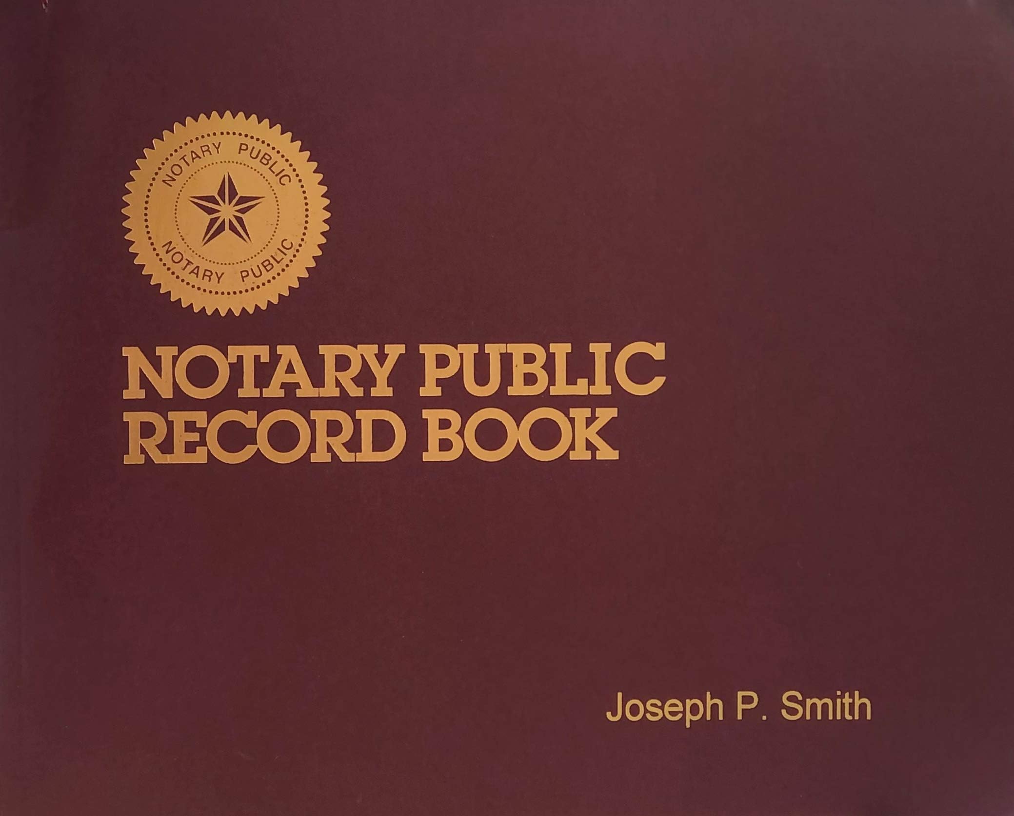 Custom Notary Public Journal | Dome Record Book [8.25x10.5 Inch, 29 ...