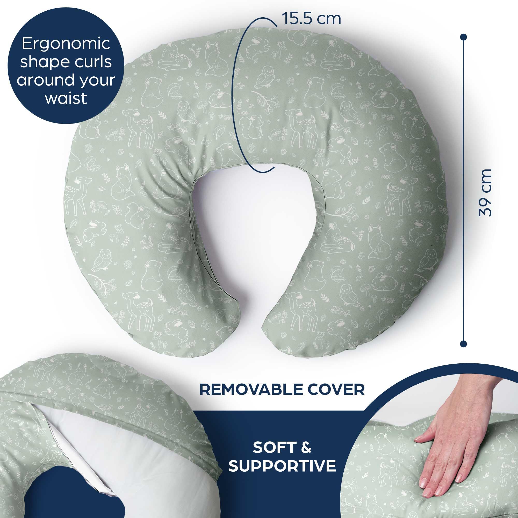 Niimo Nursing Pillow - Oeko-TEX® Standard 100, Ergonomic Baby Support Pillow, Machine-Washable Baby Feeding Pillow, Multifunctional Feeding Pillows for Breastfeeding & Bottle-feeding, 100% Cotton — view 5