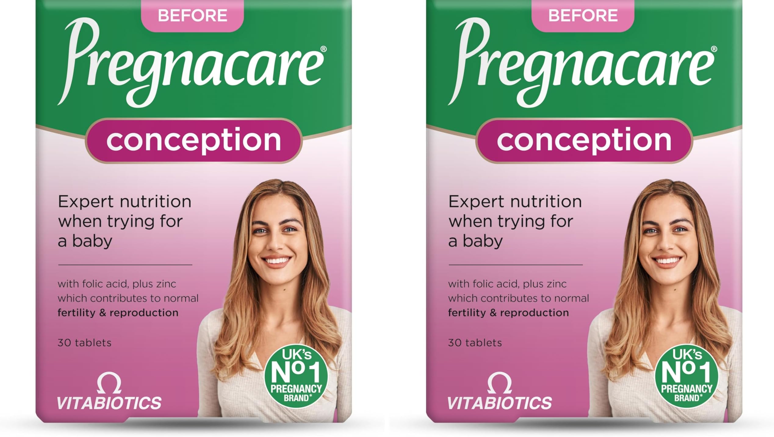Pregnacare Fertility and Conception for Women, Support During Conception 2-Packs