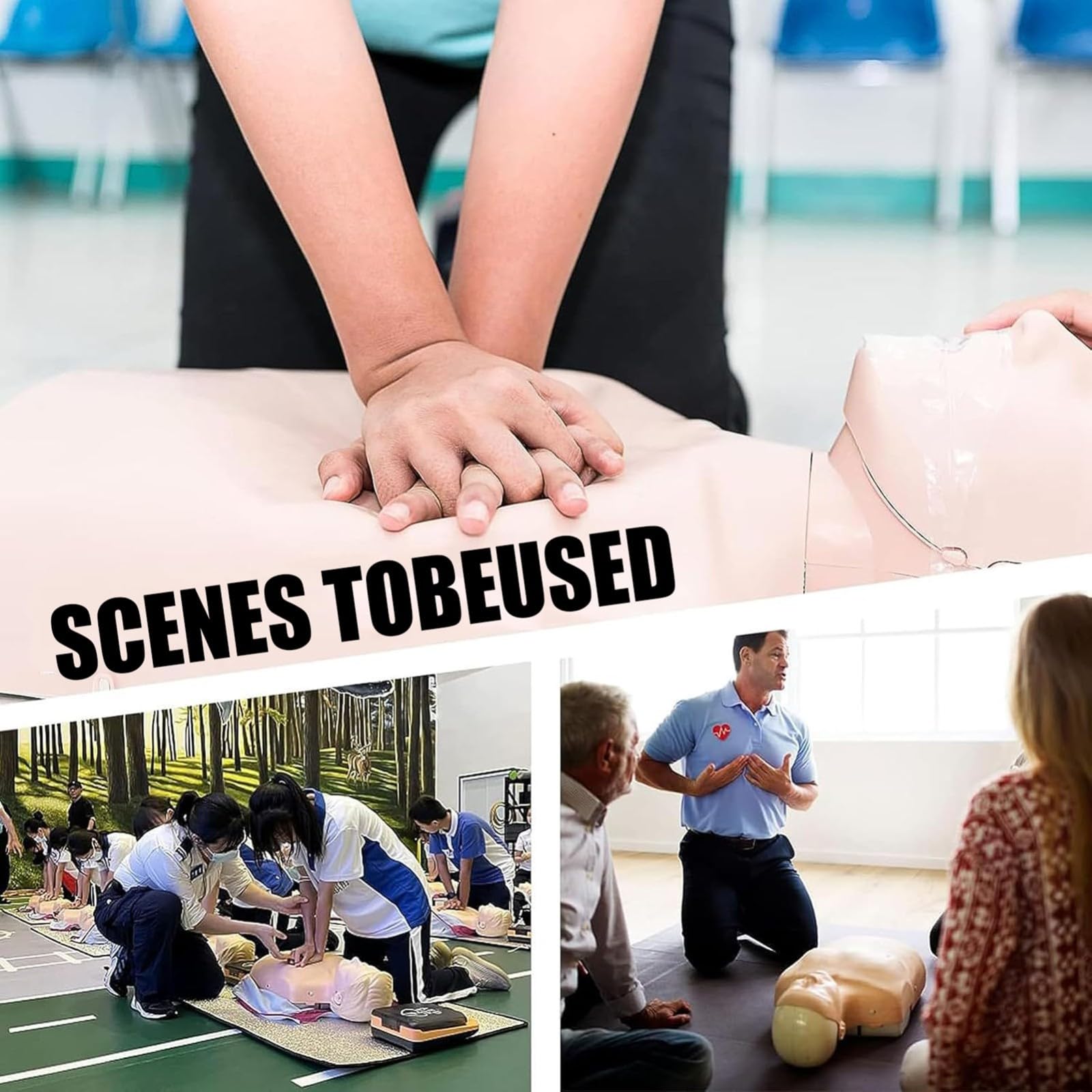 Reanimationspuppe Erste Hilfe CPR Übungspuppe Professionelle CPR für Erwachsene für Medizinisches Trainingsmaterial