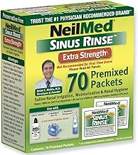 NeilMed's Sinus Rinse Extra Strength Pre-Mixed Hypertonic Packets 70 Count Box