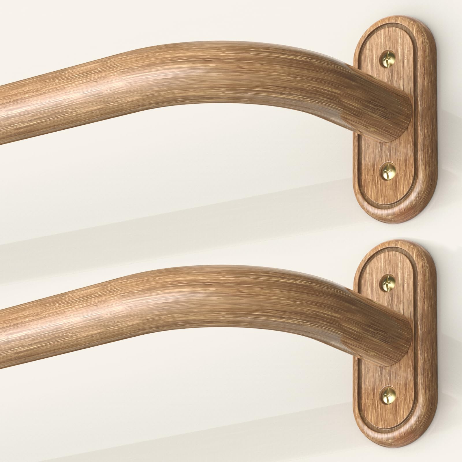 Blackout Curtain Rods - Modern Wrap Around Design -19